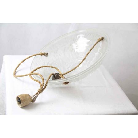 Französische Deckenleuchte in Schalenform