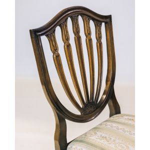 4er Satz Shield Back Stühle, Georgian Style, aus Mahagoni