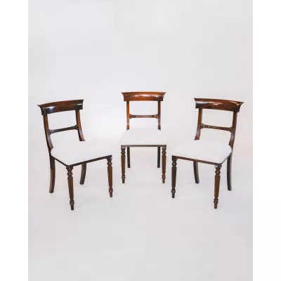 3er Satz Esszimmerstühle, Dining Chairs, aus Mahagoni, Victorian Style Stuhl