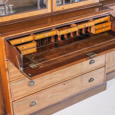 Viktorianischer Breakfront Bücherschrank