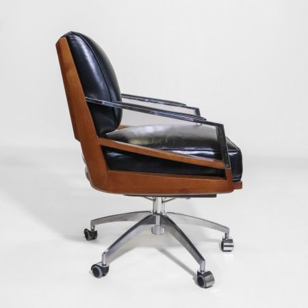 Bürostuhl Orleans Art Deco Drehstuhl Stahl