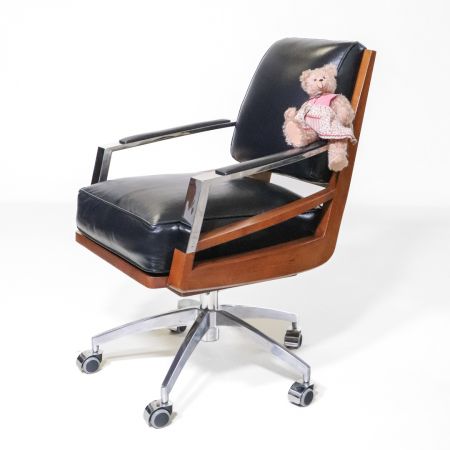 Bürostuhl Orleans Art Deco Drehstuhl Stahl