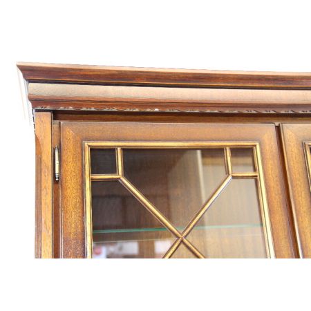 Mahagoni Aufsatzsekretär mit Regency Verglasung