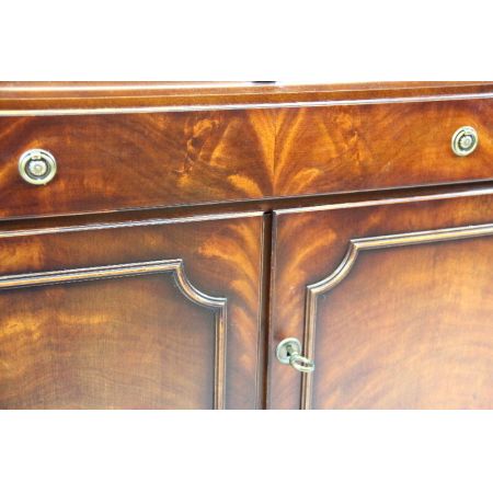 Mahagoni Aufsatzsekretär mit Regency Verglasung