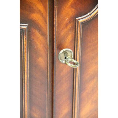 Mahagoni Aufsatzsekretär mit Regency Verglasung