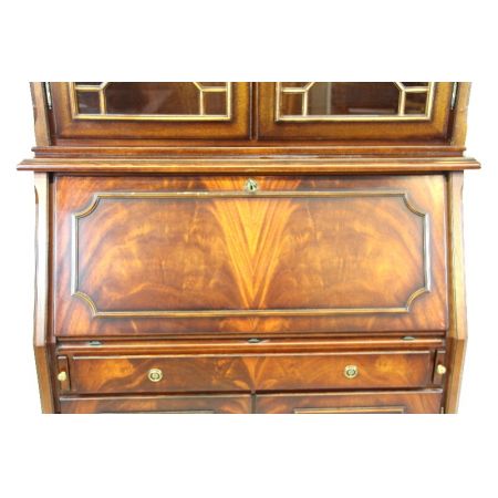 Mahagoni Aufsatzsekretär mit Regency Verglasung