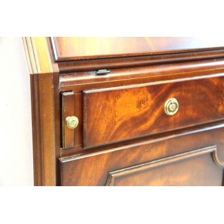 Mahagoni Aufsatzsekretär mit Regency Verglasung