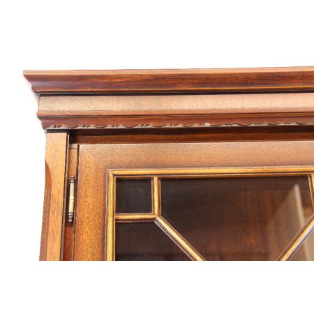 Mahagoni Aufsatzsekretär mit Regency Verglasung