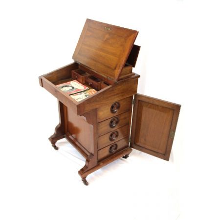 Davenport Schreibtisch Victorian original Massivholz