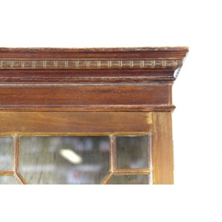 Bureau Bookcase Mahagoni Massiv mit Original Patina