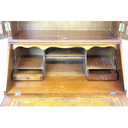 Bureau Bookcase Mahagoni Massiv mit Original Patina