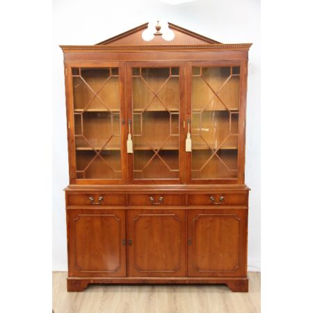 Elegante Regency Style Bookcase, Vitrine aus Eibenholz