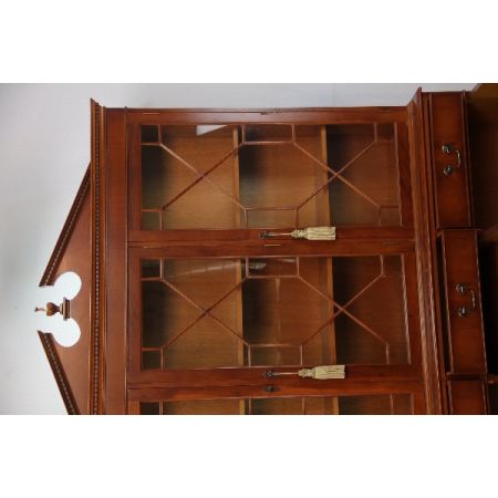 Elegante Regency Style Bookcase, Vitrine aus Eibenholz