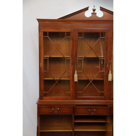 Elegante Regency Style Bookcase, Vitrine aus Eibenholz