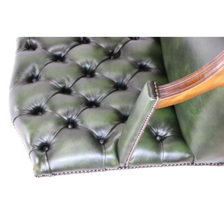 Chesterfield Esszimemrstuhl "Belmond" in Birch Antique Green