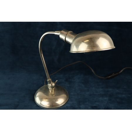 Schreibtischlampe Silber Bauhaus  Art Deco 