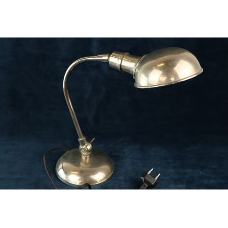 Schreibtischlampe Silber Bauhaus  Art Deco