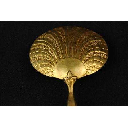 Löffel gold edel verziert Jakobsmuschel   France