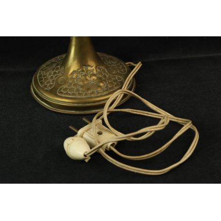 Lampe Gold veredelt mit Steinen  Art Neveau France