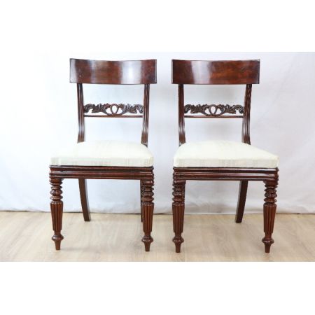 Victorian pair single chair Paar Stühle 1860 England