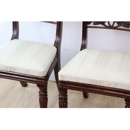 Victorian pair single chair Paar Stühle 1860 England