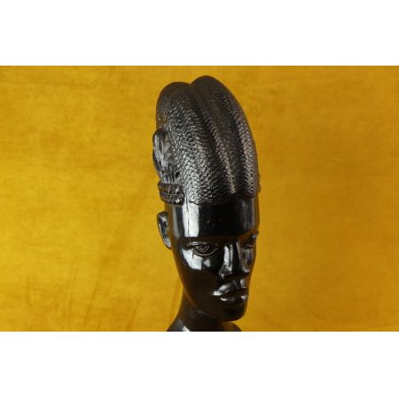 Figur weiblicher Kopf  ebenholz