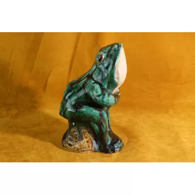 Vintage Figur Frosch aus Keramik