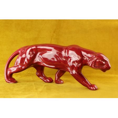 Figur Jaguar   Art Deco Original france Porcelan 