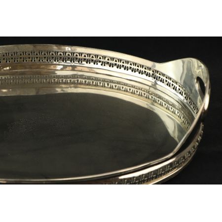 Silbertablett Plated England Viktorianisch