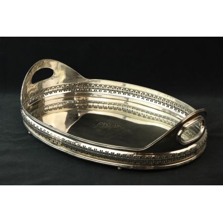 Silbertablett Plated England Viktorianisch