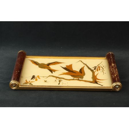 Tablett Vögel  Art Deco france 1925