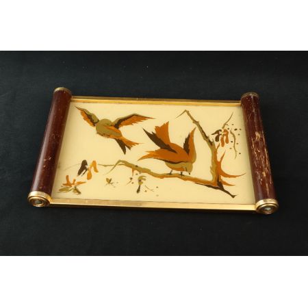 Tablett Vögel  Art Deco france 1925