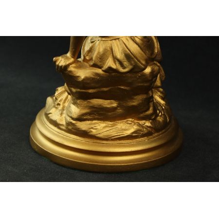 Figur Frau Gold mit Sense  France