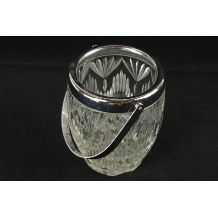 Glasbehälter  Sugarbowl mit Greifer Plated