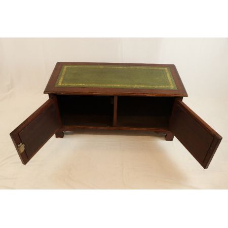 TV Sideboard Leathertop mit zwei Türen  Mahagoni