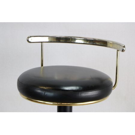 3er Satz Barhocker Schwarz Gold passend zur Bar