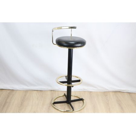 3er Satz Barhocker Schwarz Gold passend zur Bar