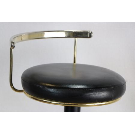 3er Satz Barhocker Schwarz Gold passend zur Bar