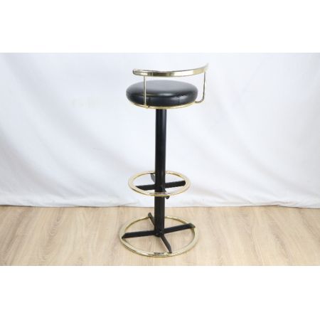 3er Satz Barhocker Schwarz Gold passend zur Bar