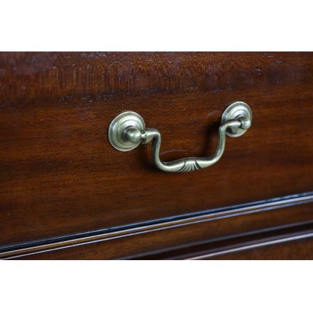 Schreibtisch Mahagoni Pedestal Desk Lederplatte