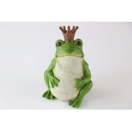 Lustige Vintage Froschkönig Dekorations Figur