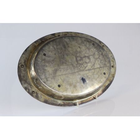 Flache Metallschale  Plated  england Antik