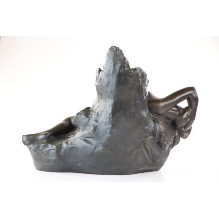 Antiker Kerzenhalter mit Nymphen Motiv