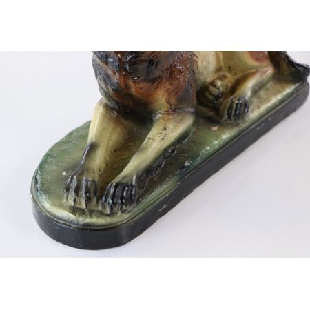 Antike Schäferhund Keramik Figur