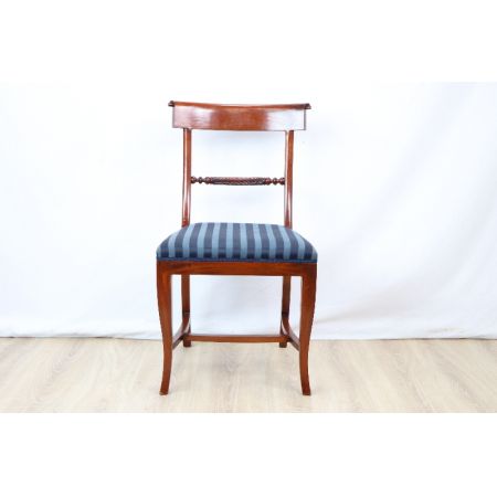 Mahagoni chair  Stoffbezogen Massivholz