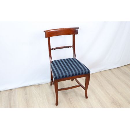 Mahagoni chair  Stoffbezogen Massivholz