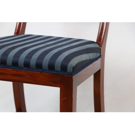 Mahagoni chair  Stoffbezogen Massivholz