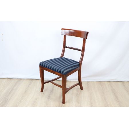 Mahagoni chair  Stoffbezogen Massivholz