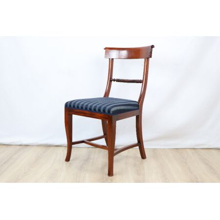 Mahagoni chair  Stoffbezogen Massivholz