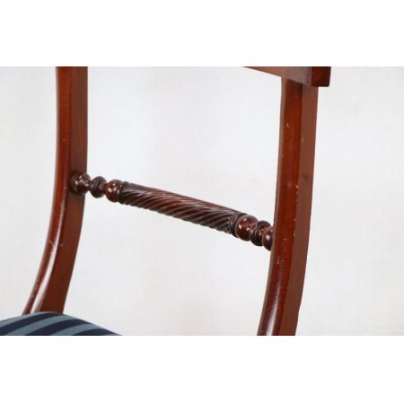 Mahagoni chair  Stoffbezogen Massivholz